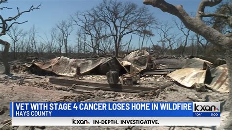 75-year-old veteran with stage 4 cancer loses home in Texas wildfire